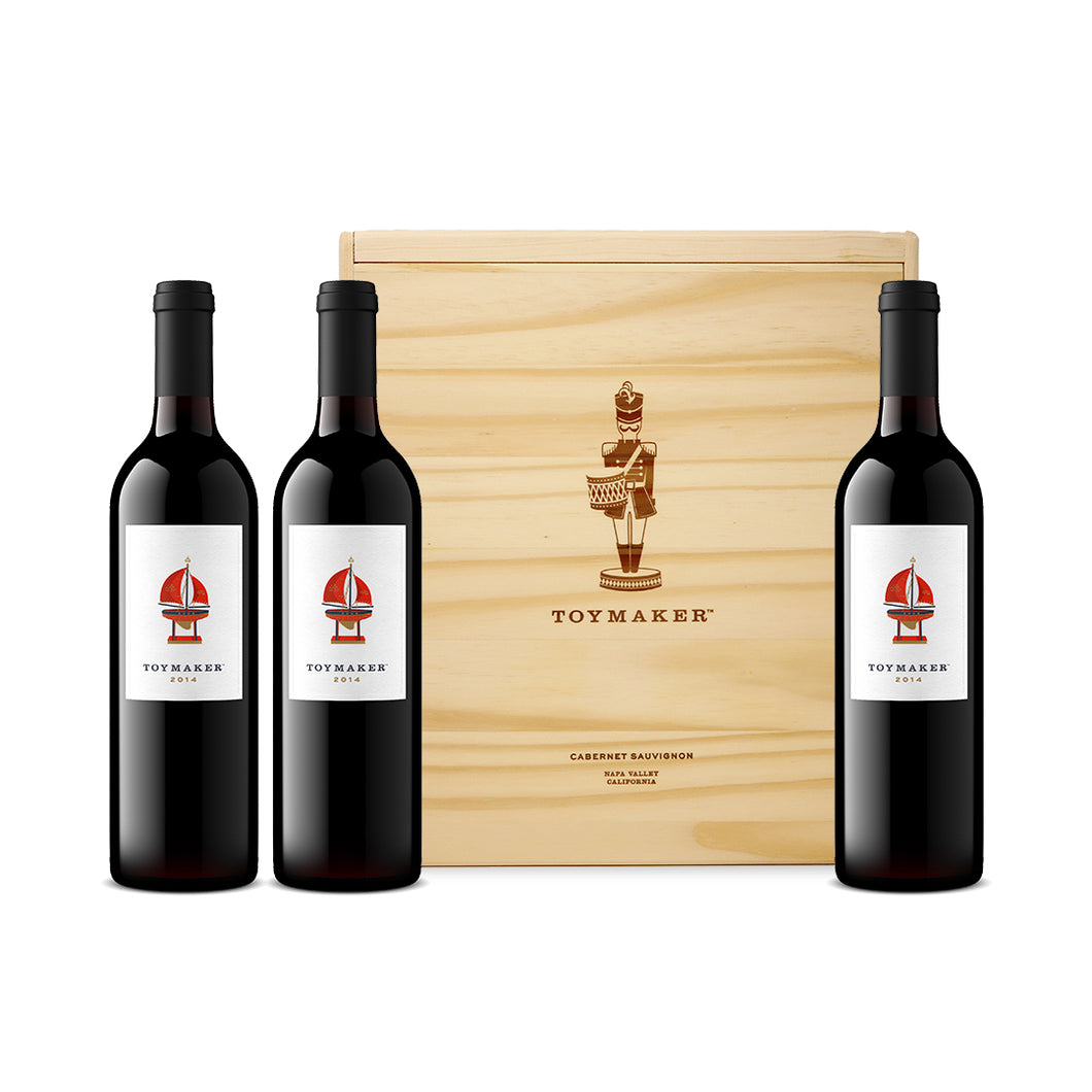 2014 Toymaker 3-Bottle Branded Wood Case | Cabernet Sauvignon | Napa Valley | Red Wine